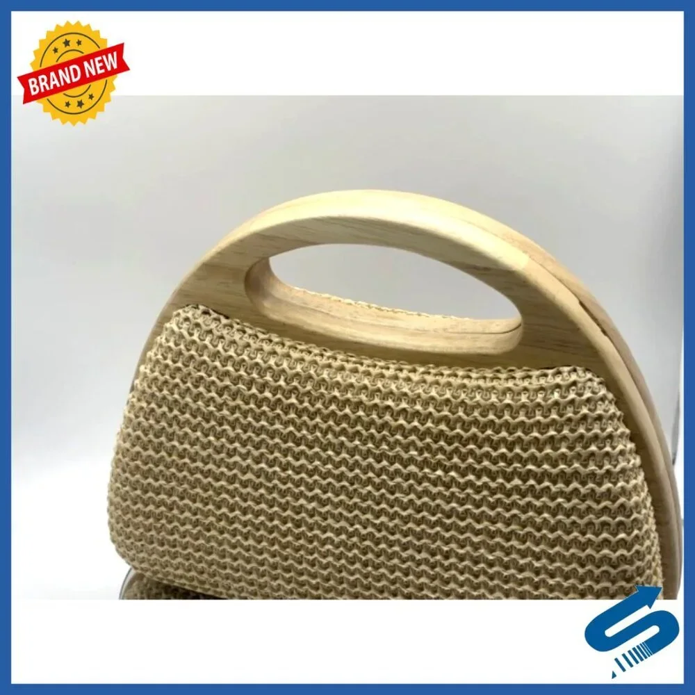Straw Clutch Handbag Woven Evening Bag Crossbody Top Handle Wedding Party